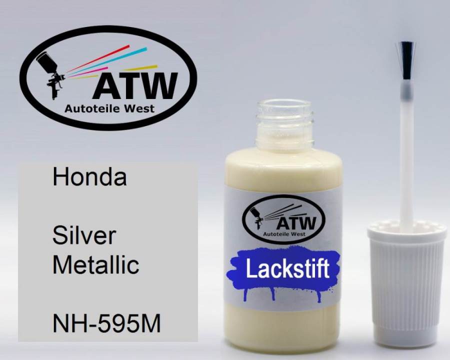 Honda, Silver Metallic, NH-595M: 20ml Lackstift, von ATW Autoteile West.
